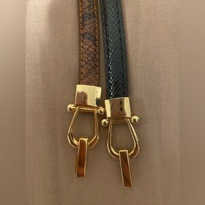 Set of two belts- brown and black